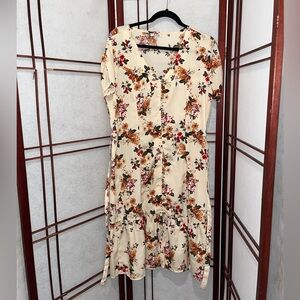 Fitted Floral Dress